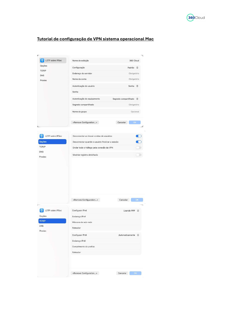 Tutorial de VPN para Mac, página 4